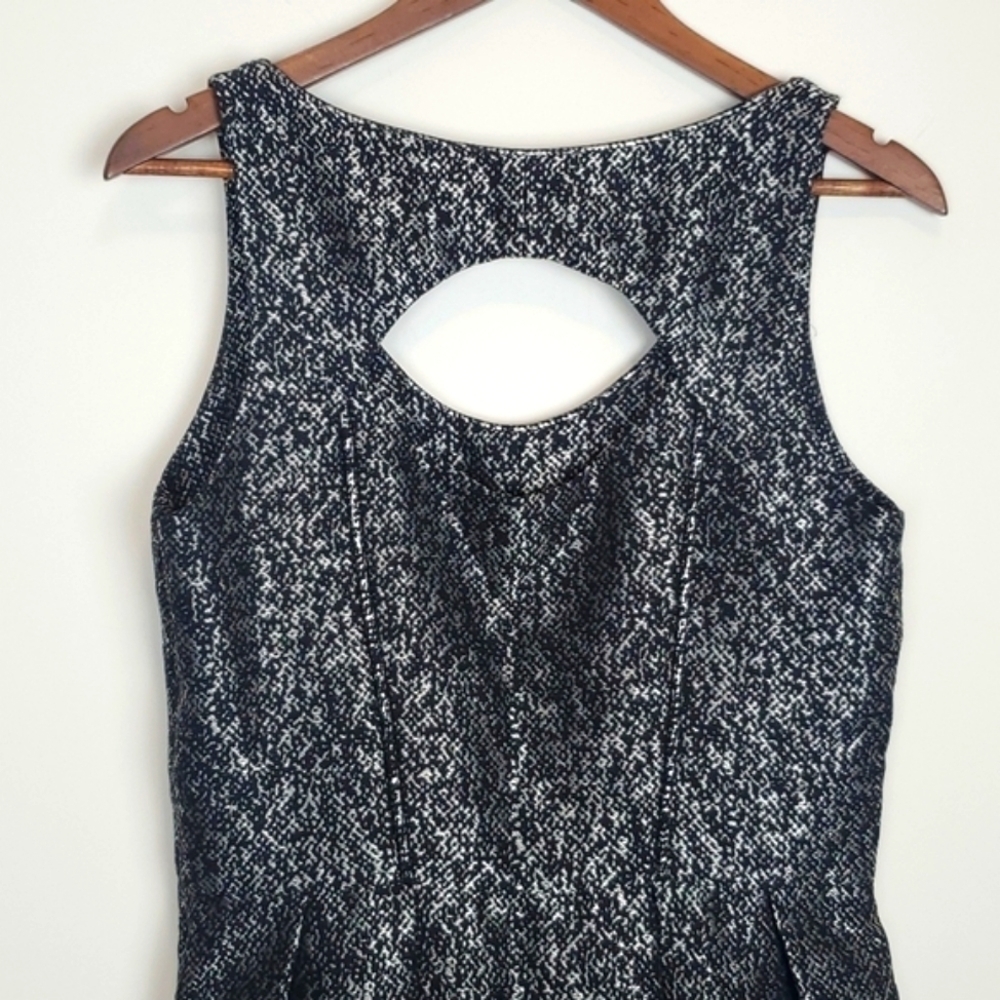 Yoana Baraschi Blue,‎ Black and Silver Fit and Flare Party Dress - Picture 7 of 10